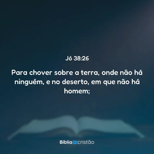 Jó 38:26