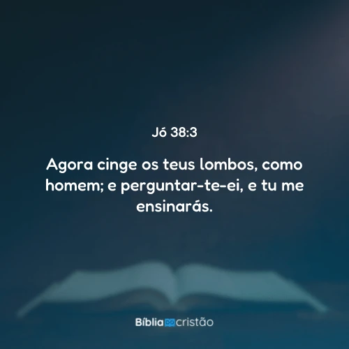 Jó 38:3