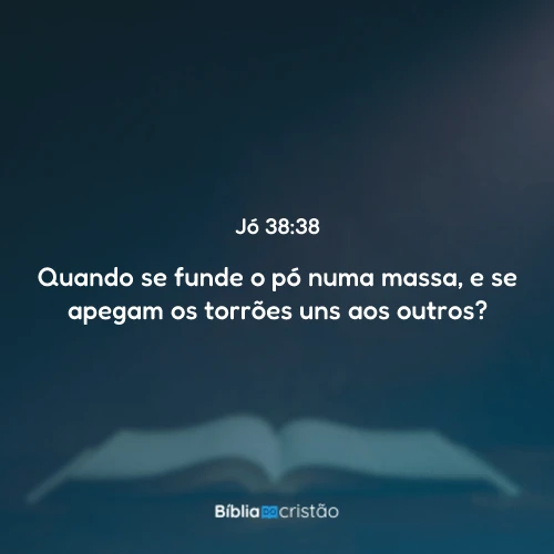 Jó 38:38