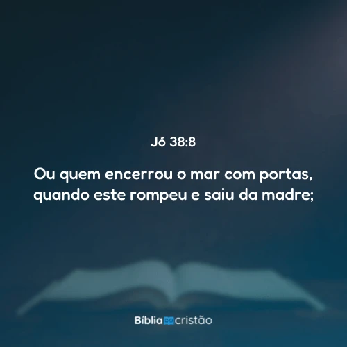 Jó 38:8