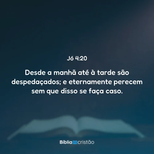 Jó 4:20
