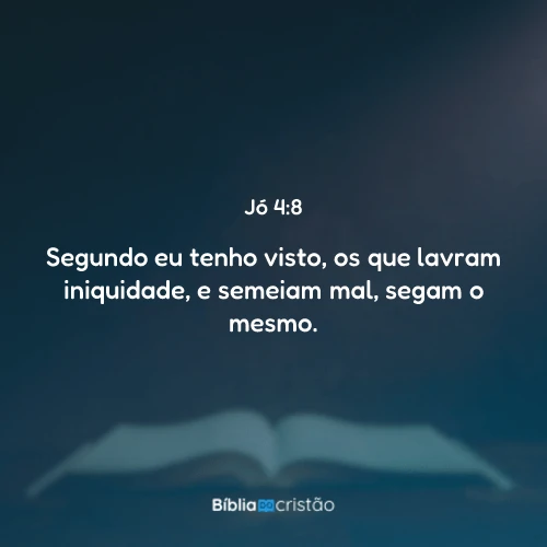 Jó 4:8
