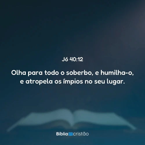 Jó 40:12