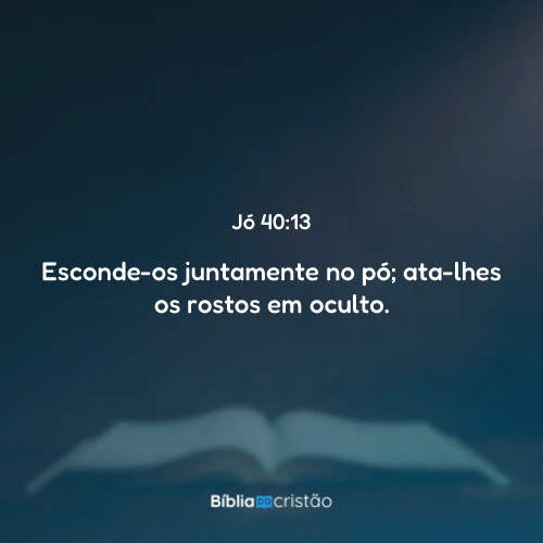 Jó 40:13