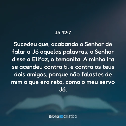 Jó 42:7