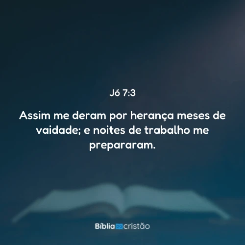 Jó 7:3