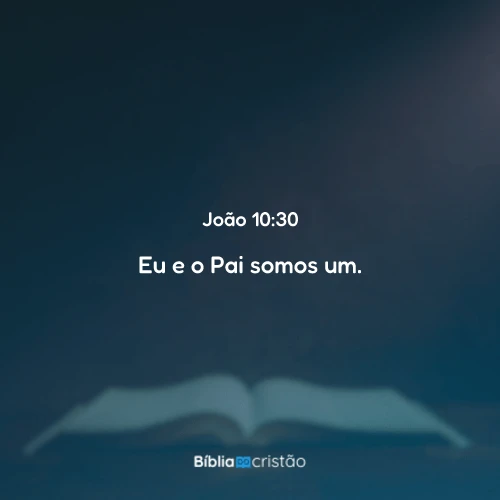 João 10:30