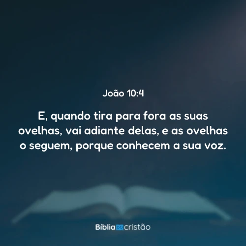 João 10:4