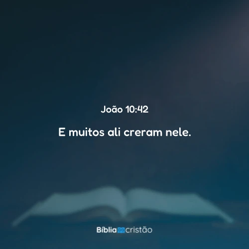 João 10:42