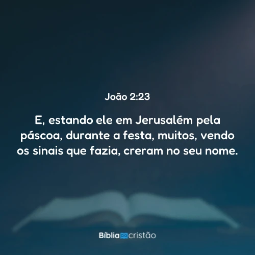 João 2:23