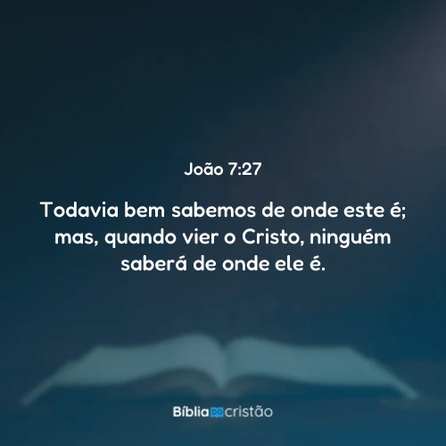 João 7:27