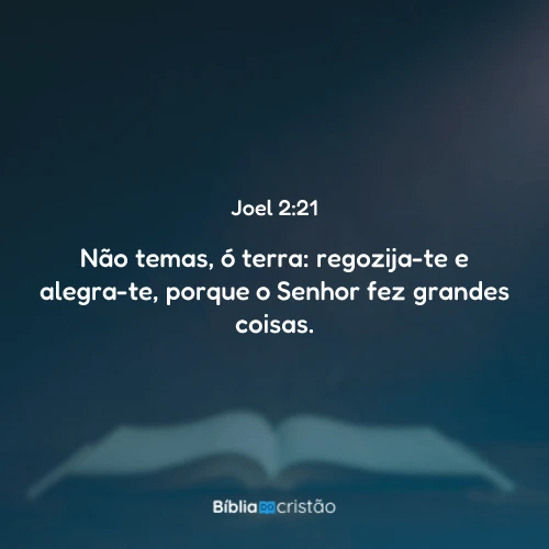Joel 2:21