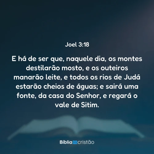 Joel 3:18