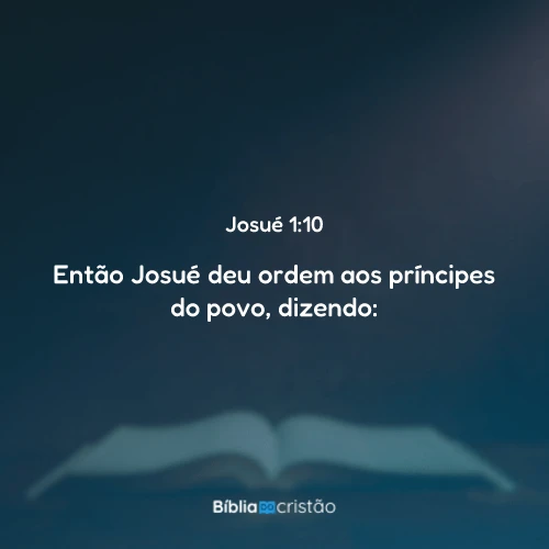 Josué 1:10