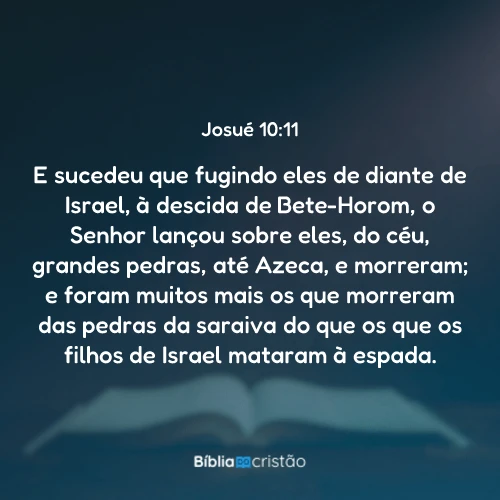 Josué 10:11