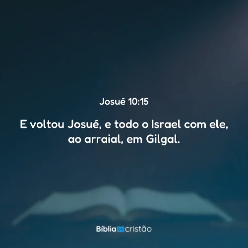 Josué 10:15