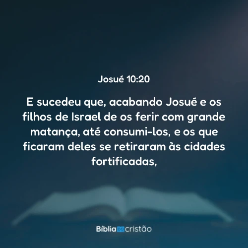 Josué 10:20