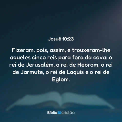 Josué 10:23