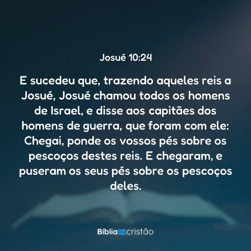 Josué 10:24