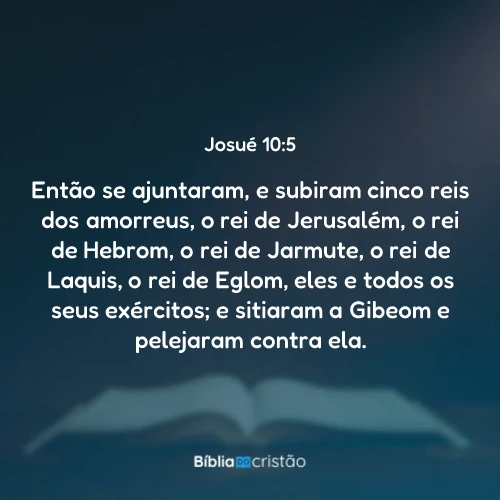 Josué 10:5
