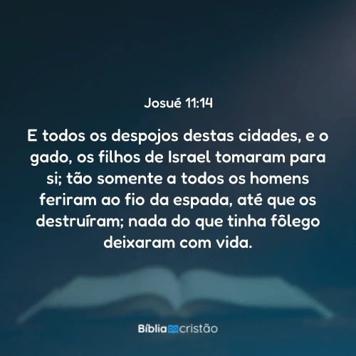 Josué 11:14