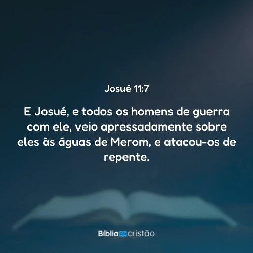 Josué 11:7