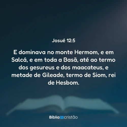 Josué 12:5