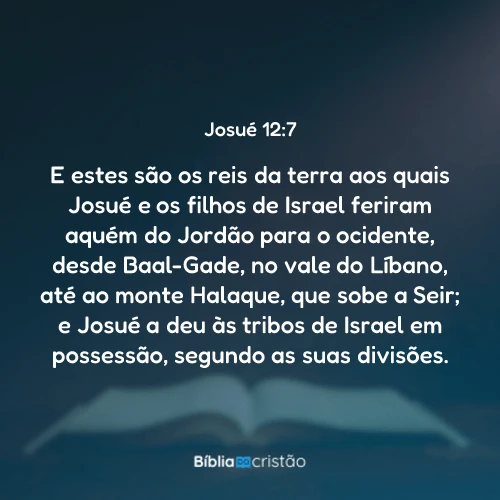 Josué 12:7