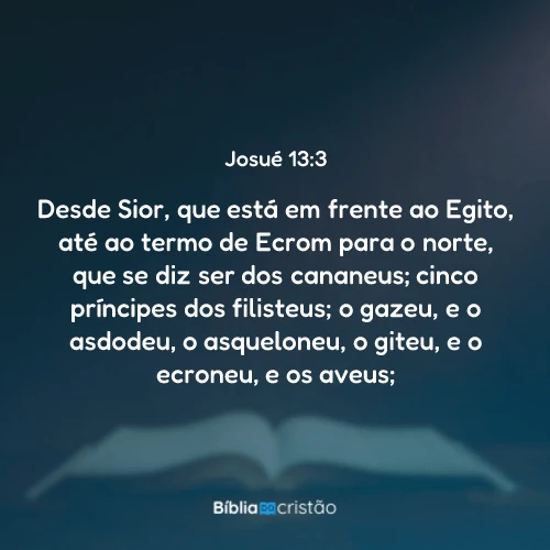 Josué 13:3