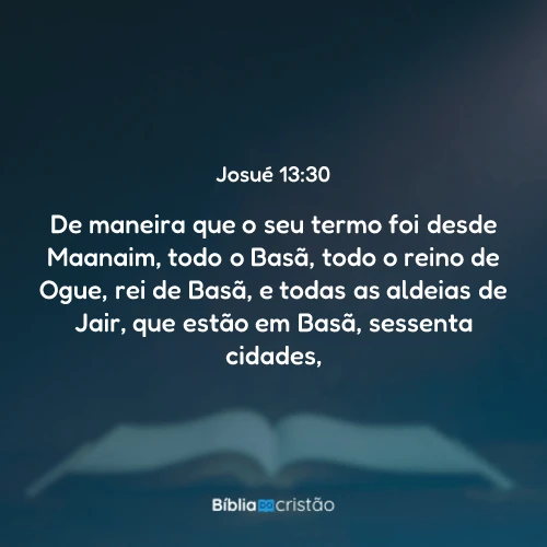 Josué 13:30
