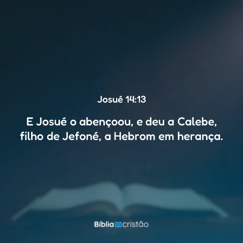 Josué 14:13