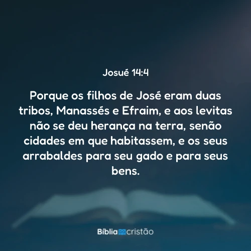 Josué 14:4