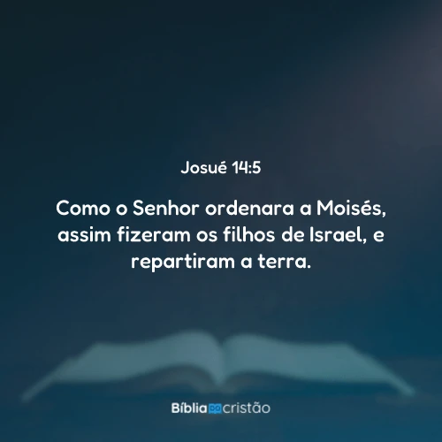 Josué 14:5