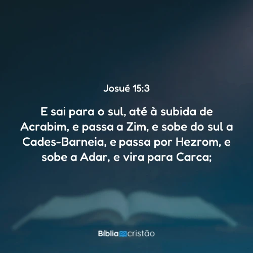 Josué 15:3