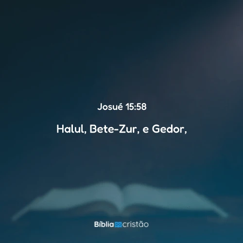 Josué 15:58