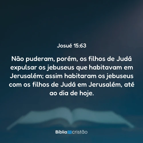 Josué 15:63