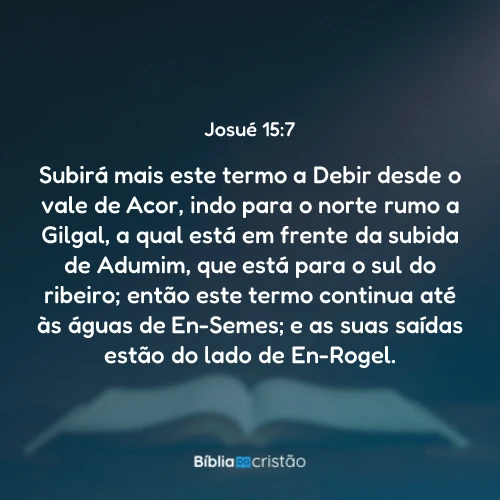 Josué 15:7