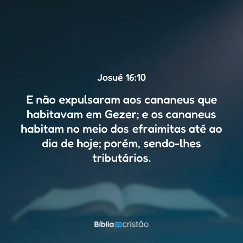Josué 16:10