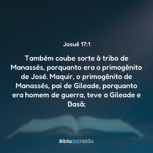 Josué 17:1