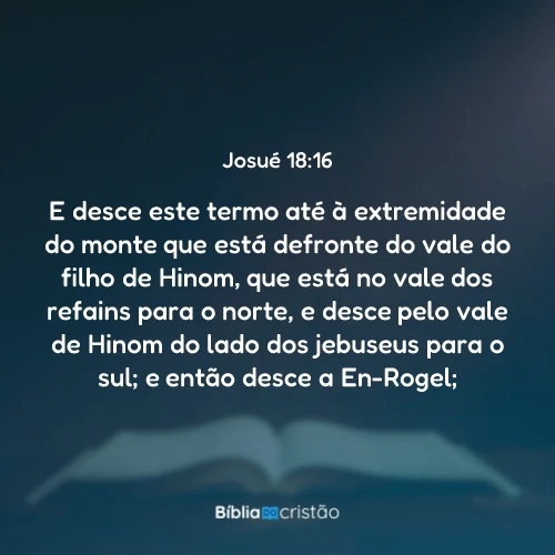 Josué 18:16