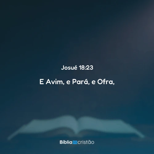 Josué 18:23