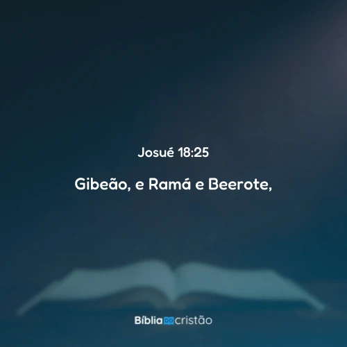 Josué 18:25