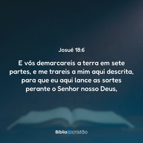 Josué 18:6