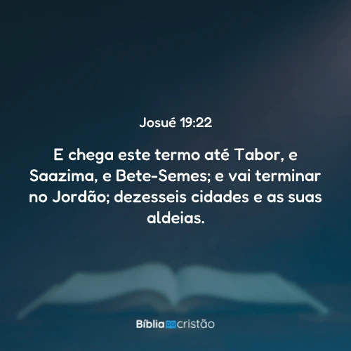 Josué 19:22