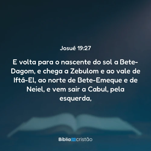 Josué 19:27