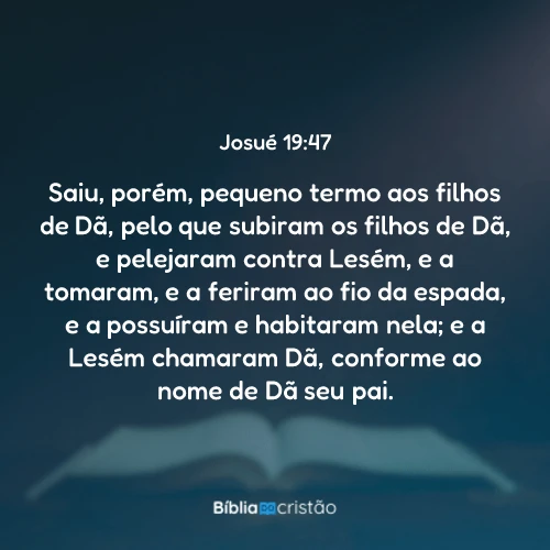 Josué 19:47