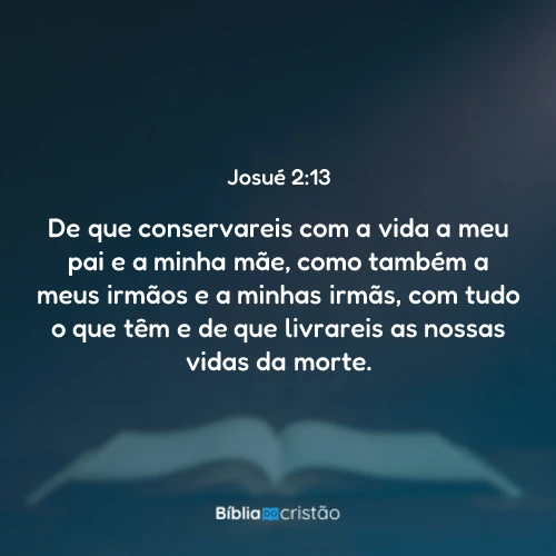 Josué 2:13