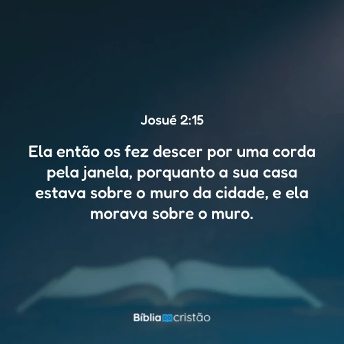 Josué 2:15
