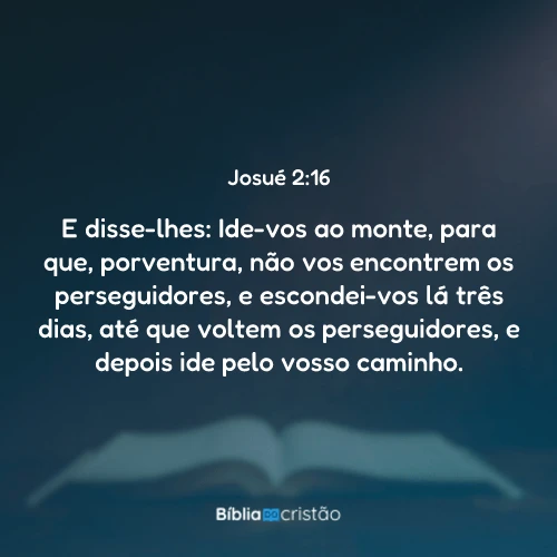 Josué 2:16