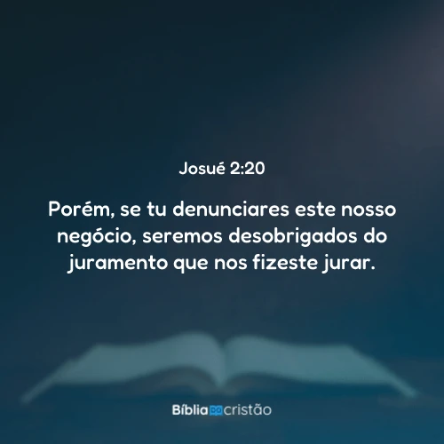 Josué 2:20